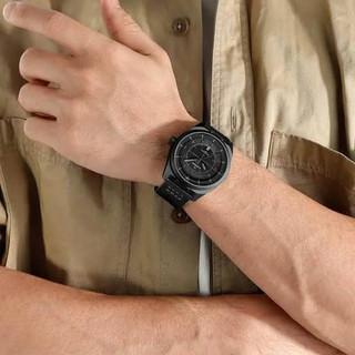 ساعت مچی مردانه Naviforce مدل NF9281 |بند چرم مشکی /صفحه و قاب مشکی | اسپرت و مقاوم